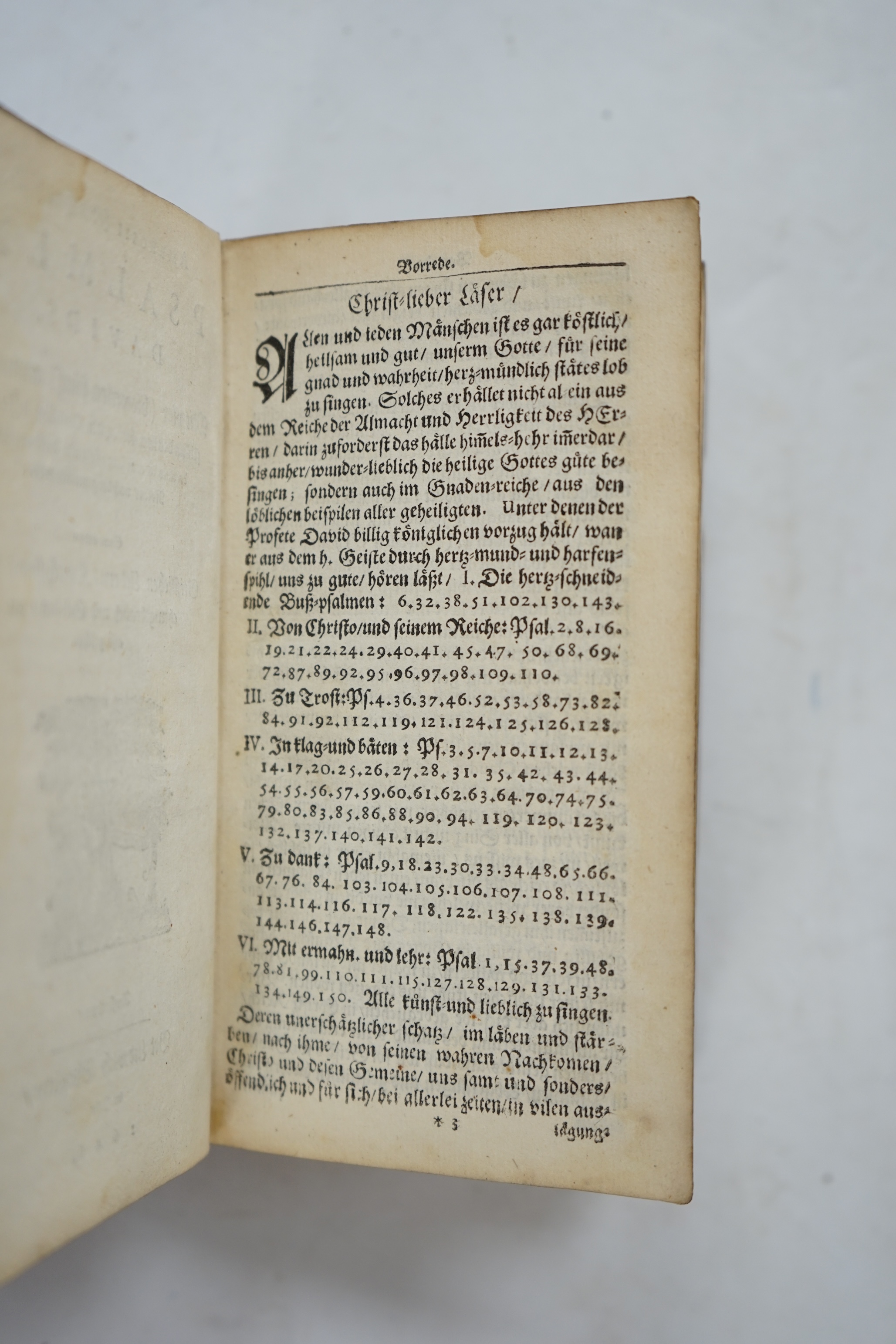 Psalmen Davids, mit vier (bisweilen funf) anmutigen ... (edited by Ambrose Lobwassers & Claude le Jeune ... with) Geistlichen Lierden Katechismo ... engraved pictorial and printed titles